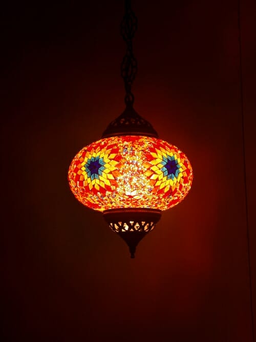 22cm-Hanging-Mosic-Globe-sun pattern