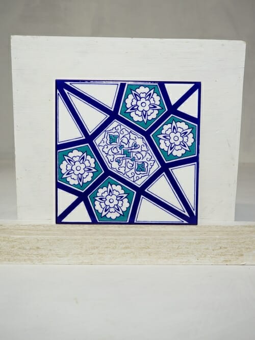 Turkish Tiles White and Blue Leyla