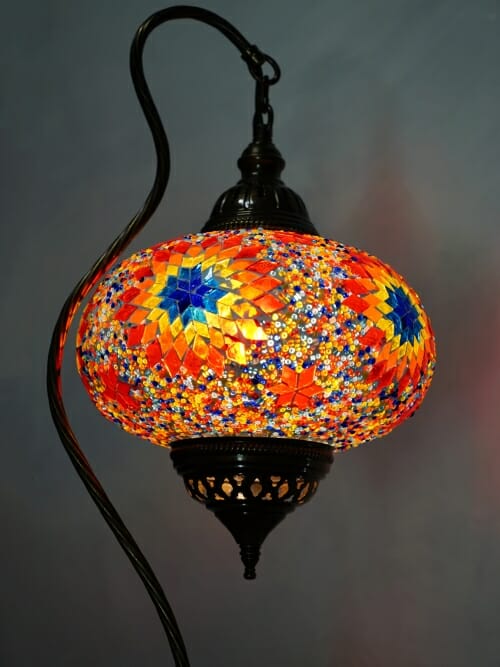 Turkish Mosaic Table Floor Lamp Sun