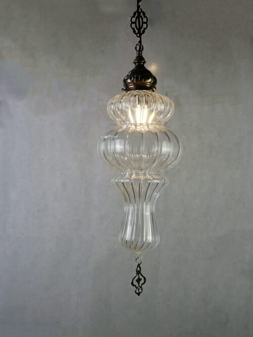 The Rose hand blown glass ceiling light