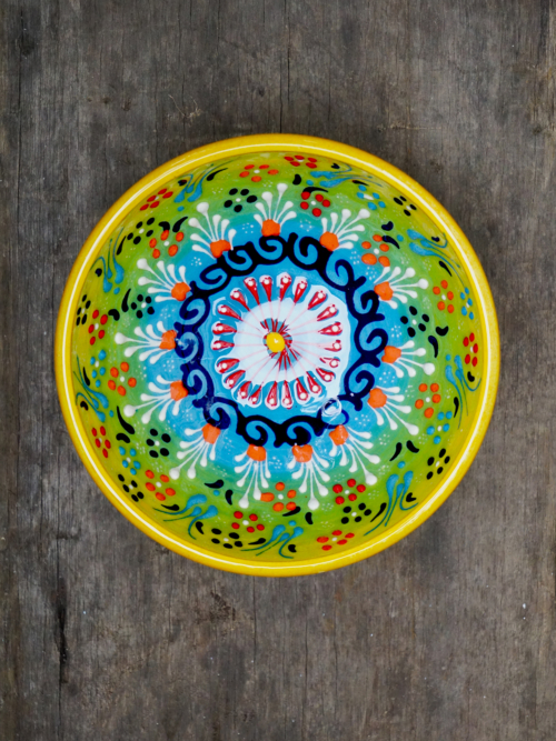 15cm Hand Painted Turkish ceramic bowl summer