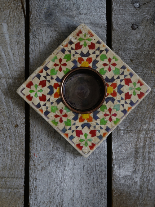 Moroccan Tile Table Candle Holder 38