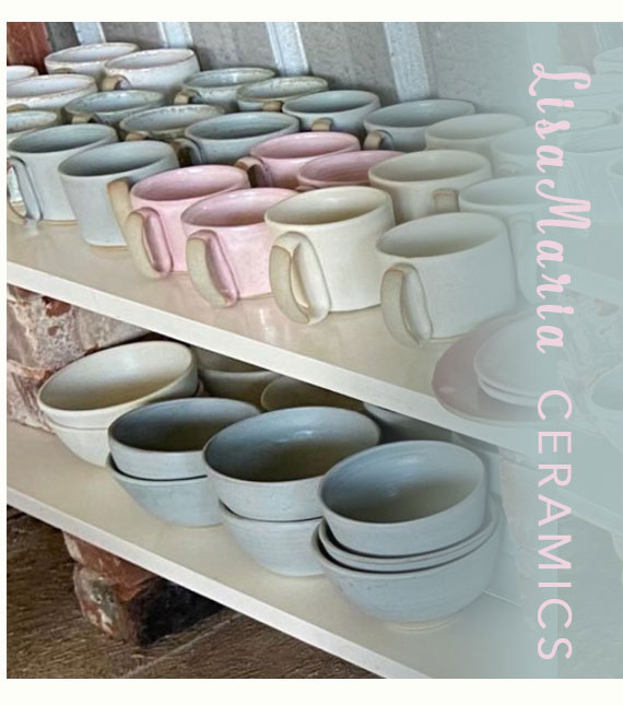Lisamaria's workshop - hand made ceramics in Byron Bay